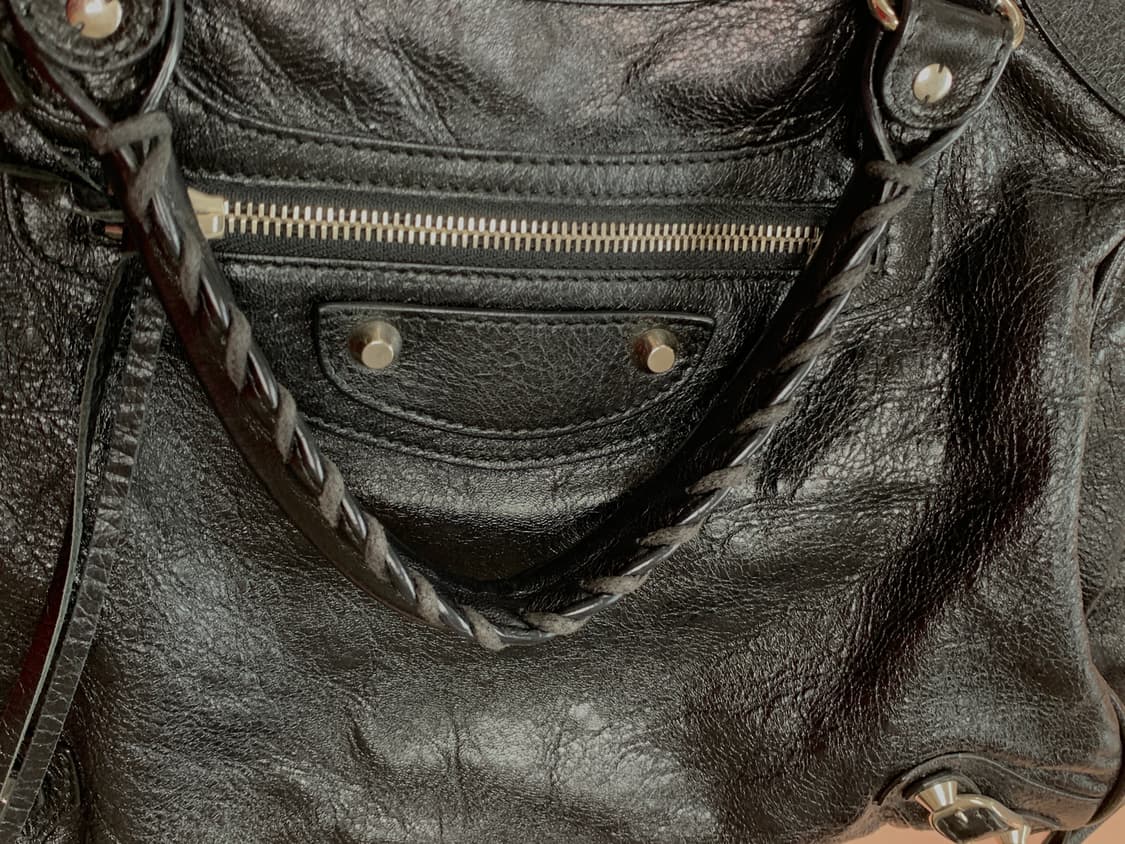 발렌시아가 모터백 블랙 은장 상품이미지5