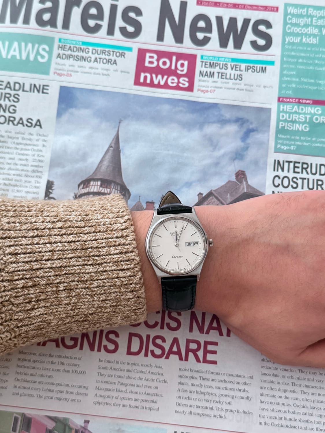 Seiko 세이코 Chronos Quartz Day-Date 상품이미지5