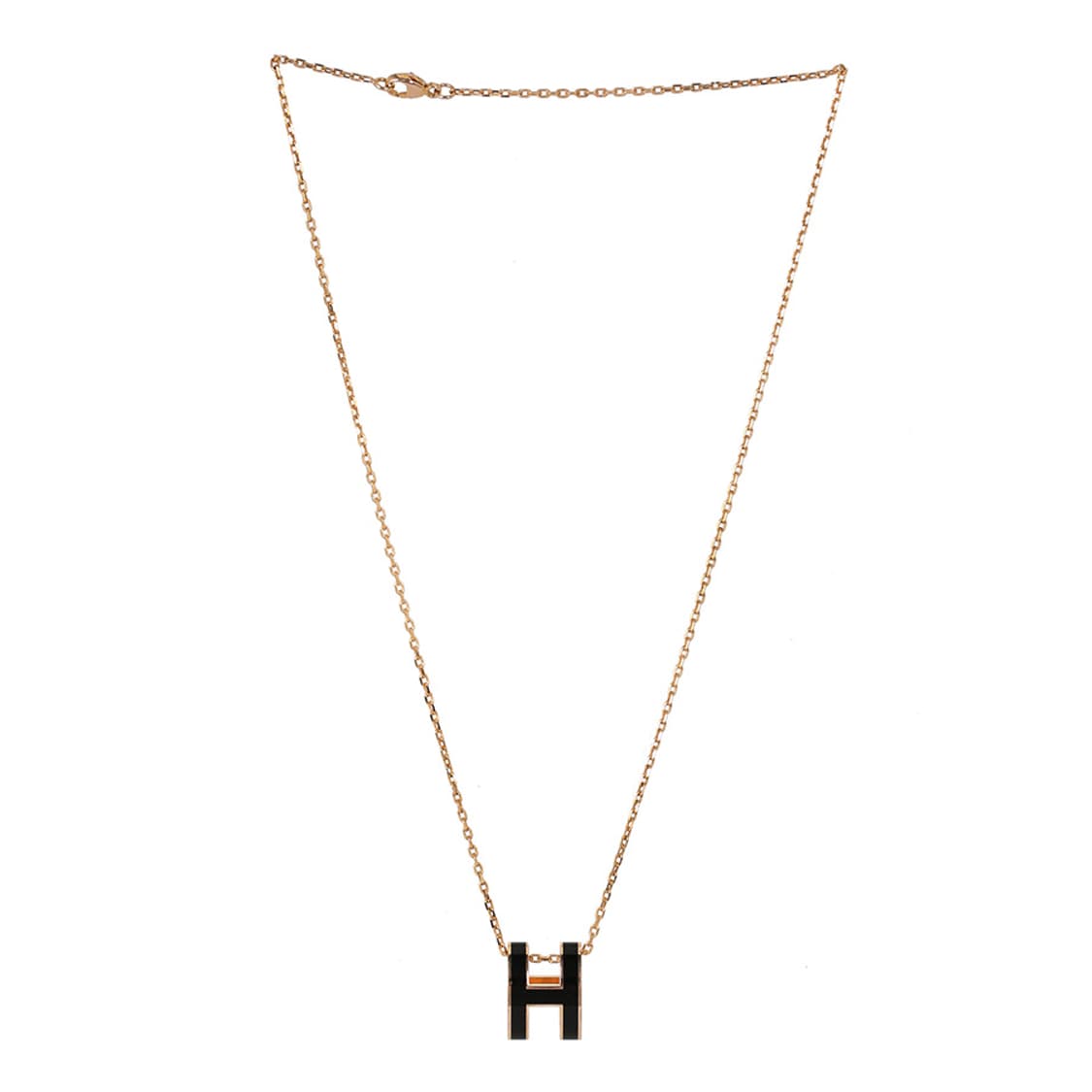 에르메스 팝아슈 목걸이 POP H 블랙 골드 네크리스 상품이미지1
