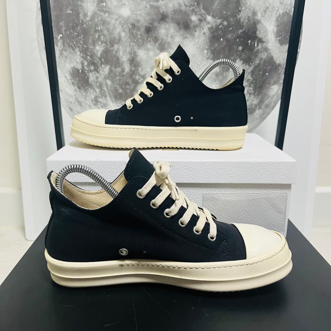 정품 39) 릭오웬스 다크쉐도우 캔버스 로우 스니커즈 250~255 상품이미지2