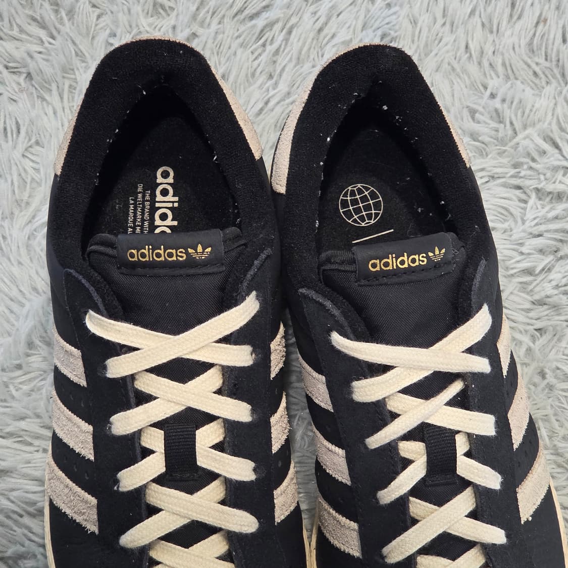 7a-30:아디다스 슈퍼스타 82 블랙 오프화이트 235mm 상품이미지7