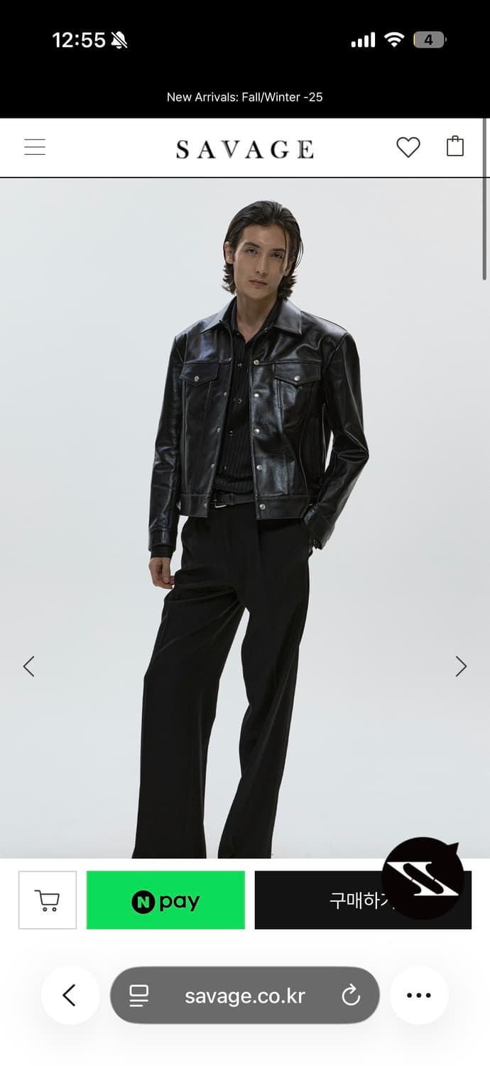 세비지 트러커레더 자켓 XL  상품이미지2