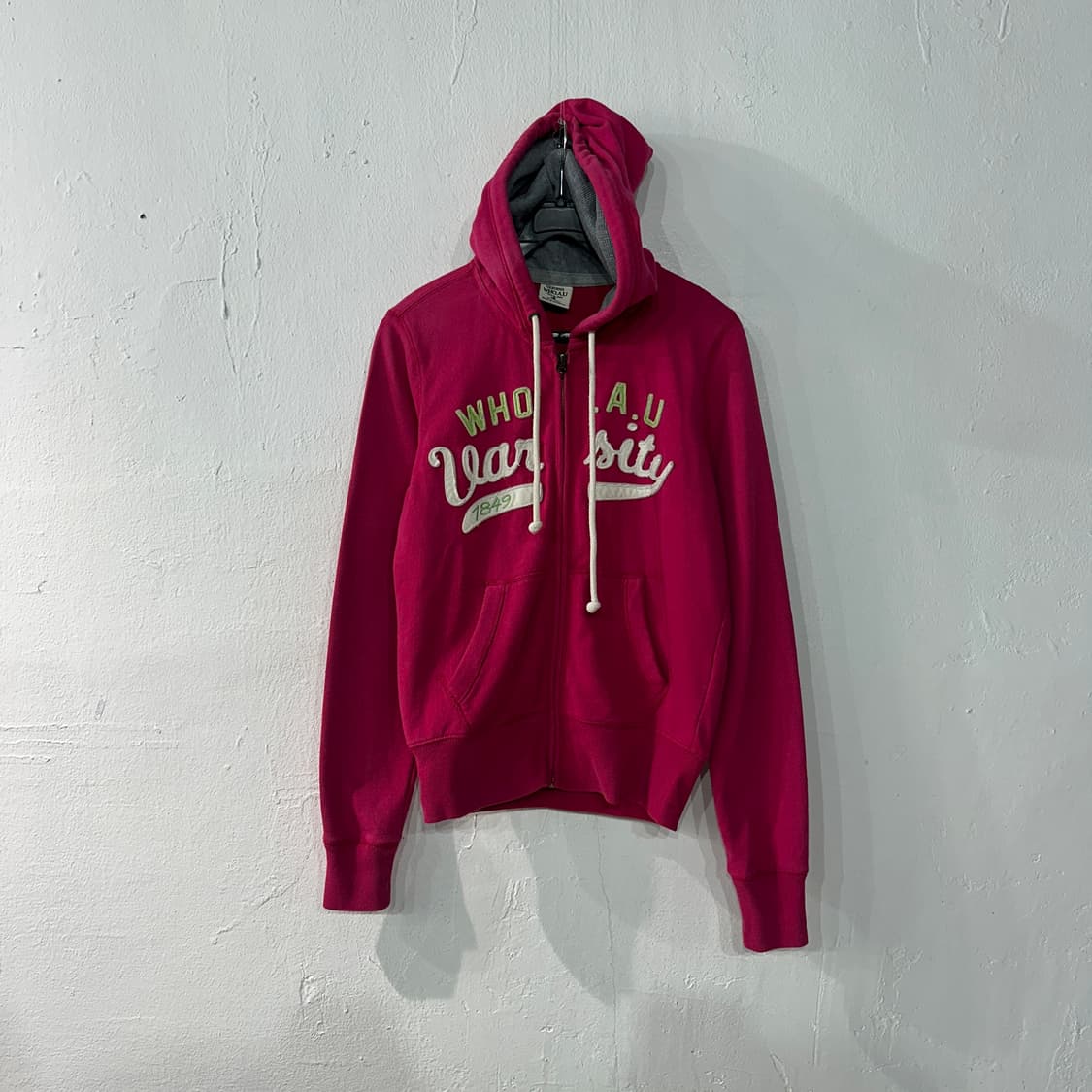 후아유 핑크 후드집업 여성S 상품이미지1