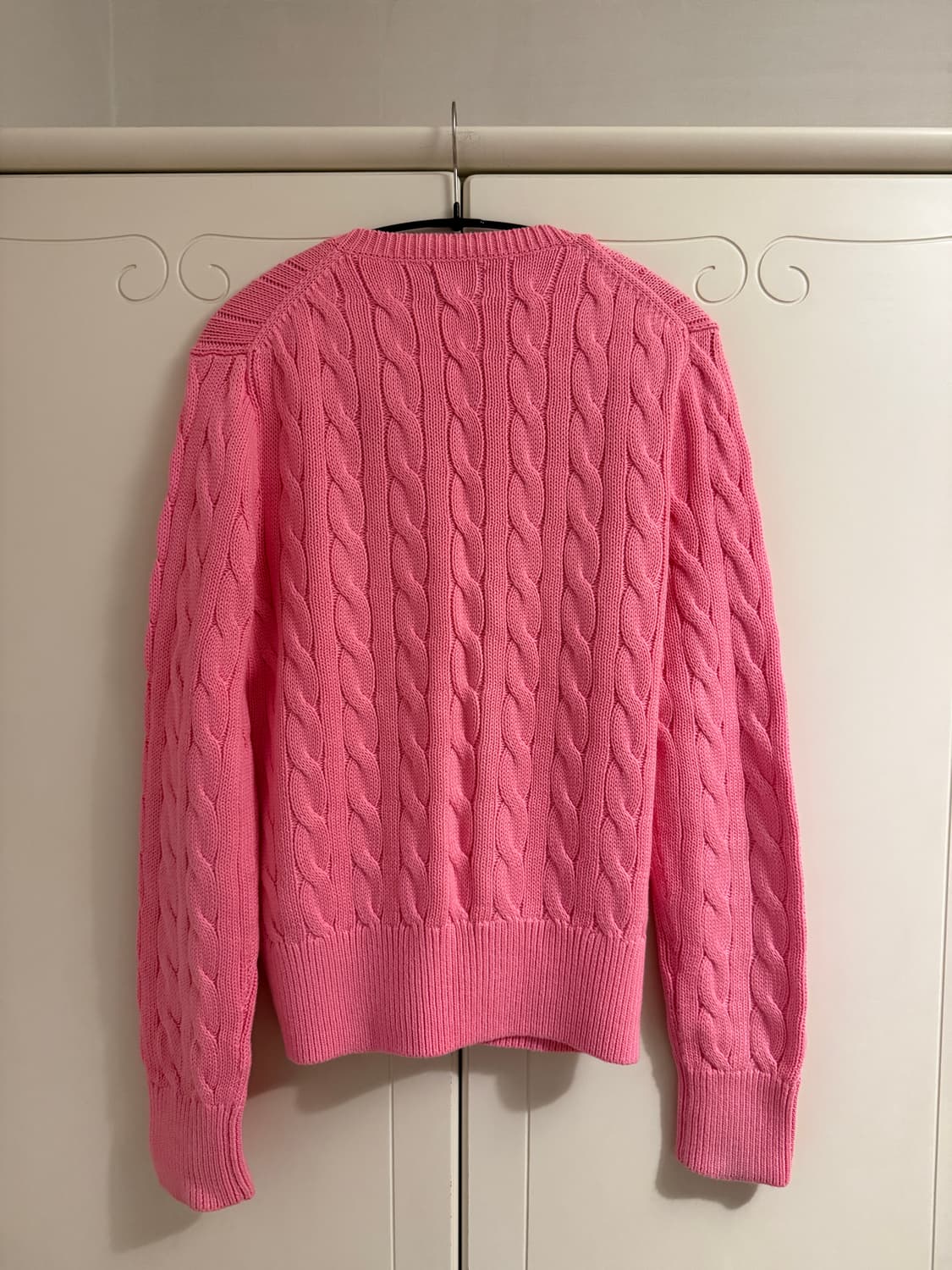 폴로 랄프로렌 니트 가디건 핑크 M 상품이미지3