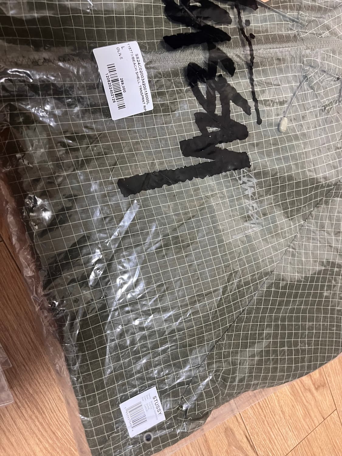 스투시 비치 쉘 립스탑 자켓 올리브 L 상품이미지2