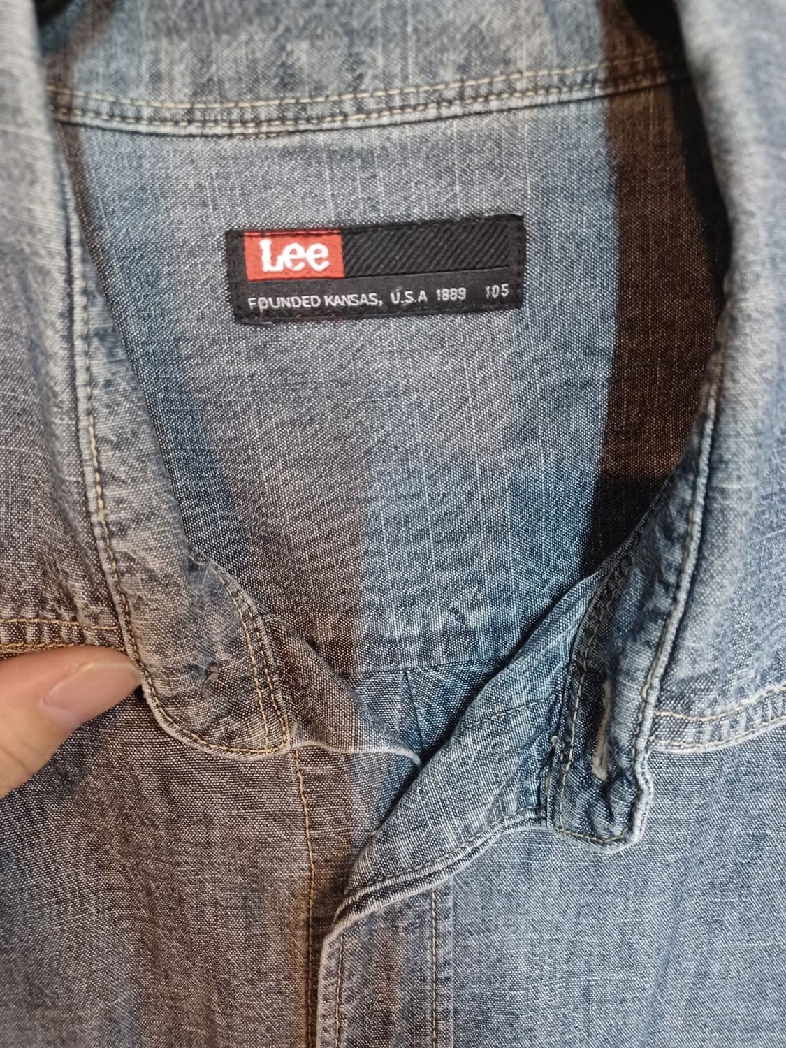 Lee 데님 긴팔 셔츠남방 105 상품이미지3