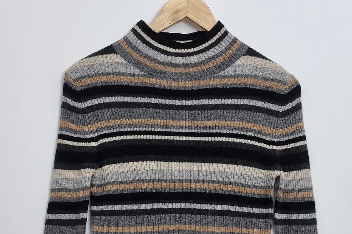 프라이드 빈티지 스트라이프 울 반목 니트 상품이미지3