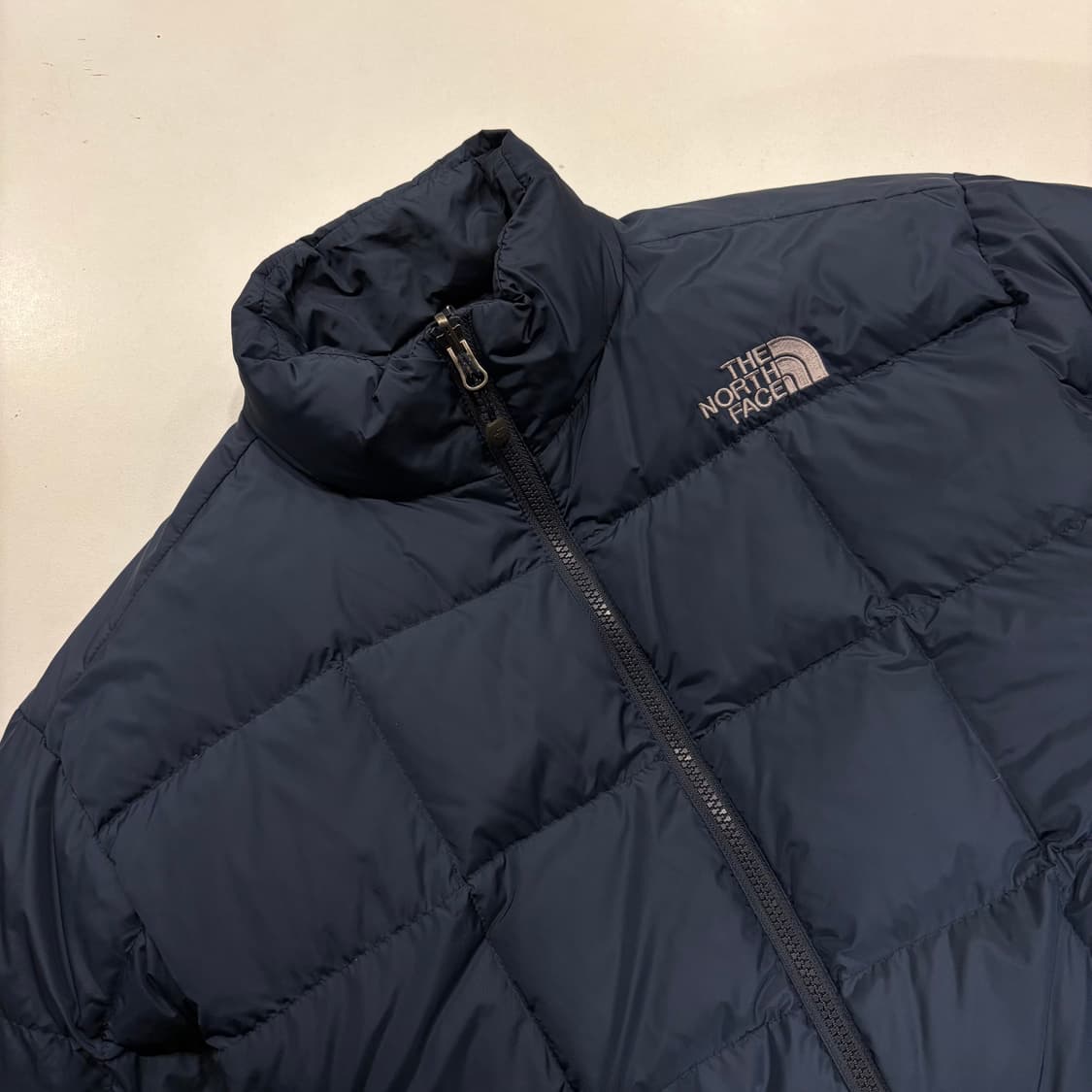 [100] 노스페이스 다운 퀼팅 패딩 블루 700 B457 상품이미지3