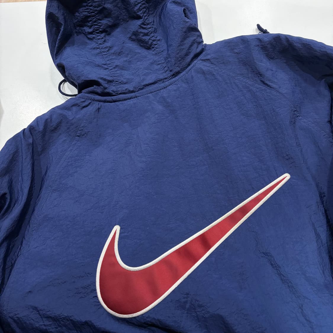 [L] 올드 나이키 빅스우시 돕바 패딩 네이비 B851 상품이미지10