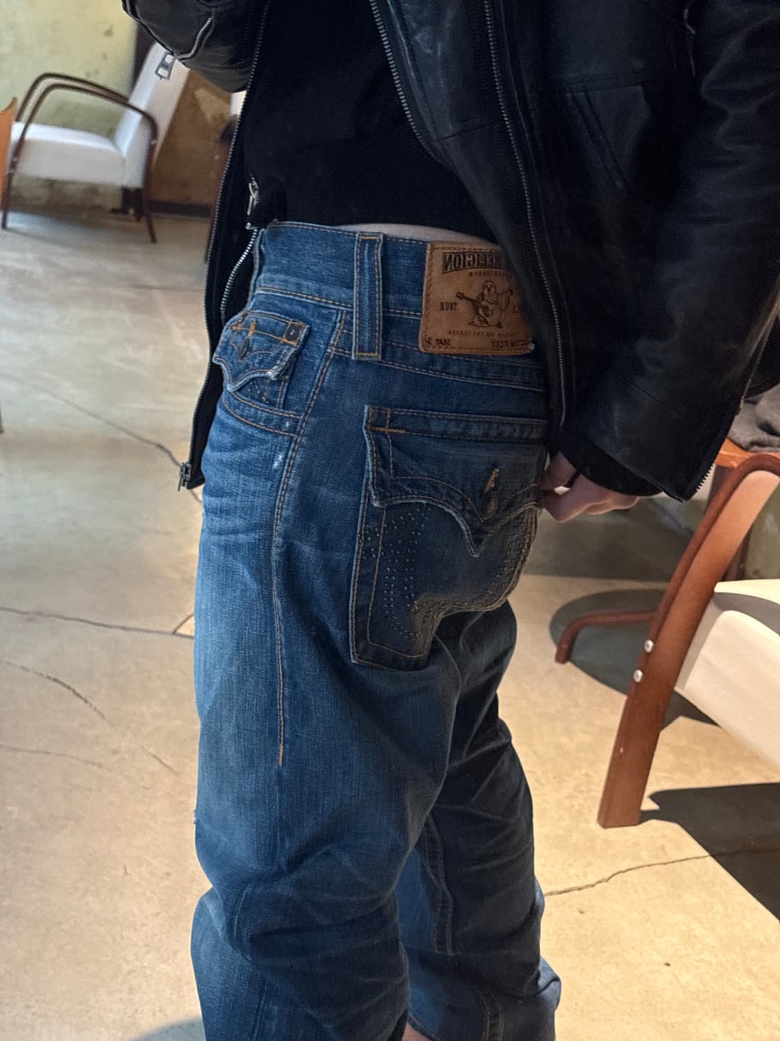 미국 오리지널 트루릴리전 웨스턴 찡 데님 팬츠  상품이미지1