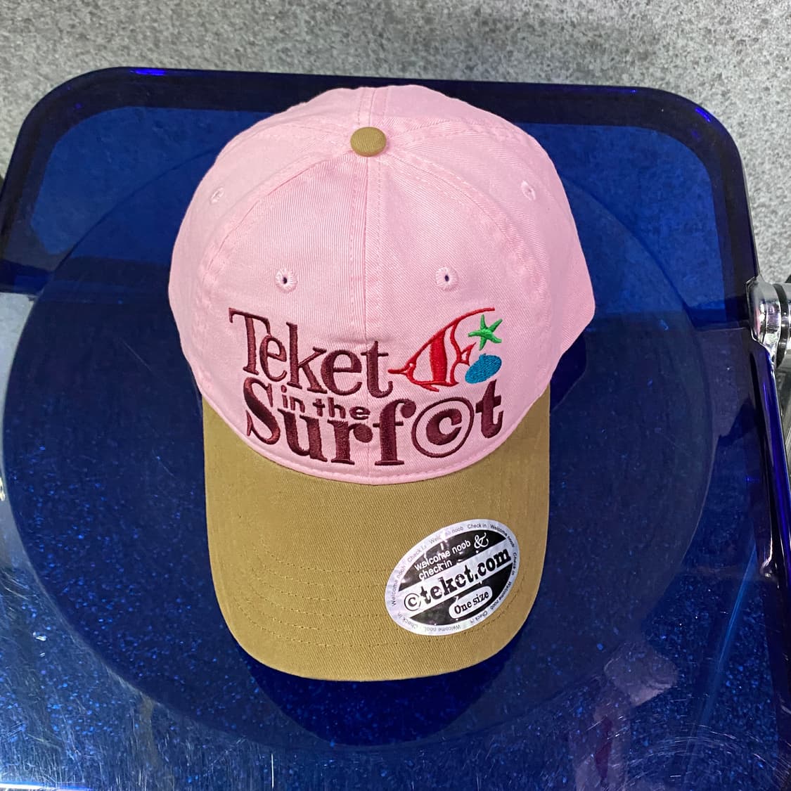 테켓 빅로고 투톤 볼캡 B3144 상품이미지2