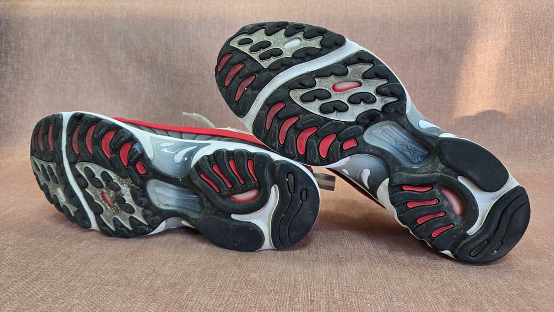 리복 275mm-  DMX 운동화 회색/레드 상품이미지6