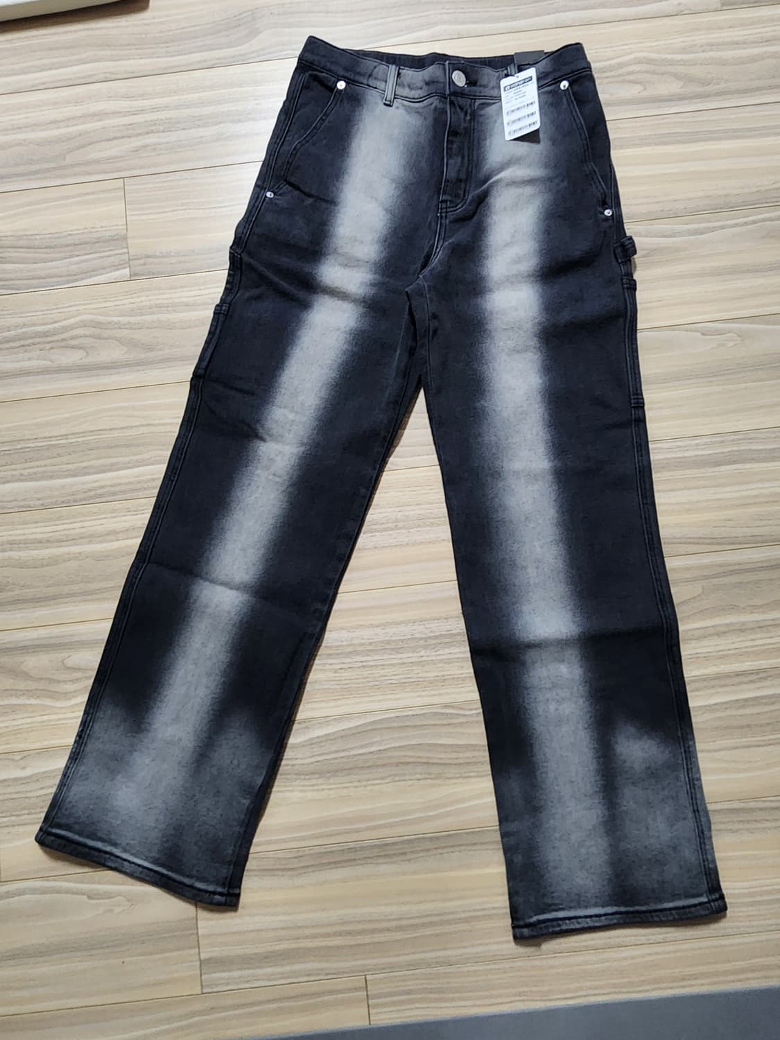 행턴히든밴딩카펜터블랙진기모데님팬츠30사이즈 상품이미지2