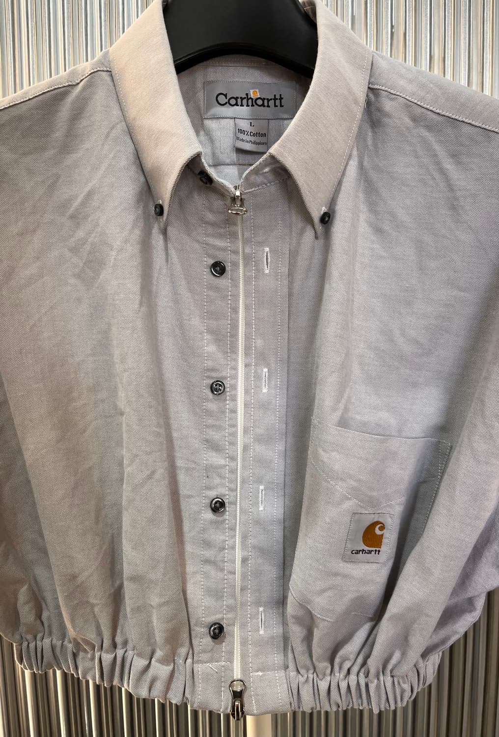 칼하트 크롭 투웨이 지퍼 리폼 L 상품이미지5