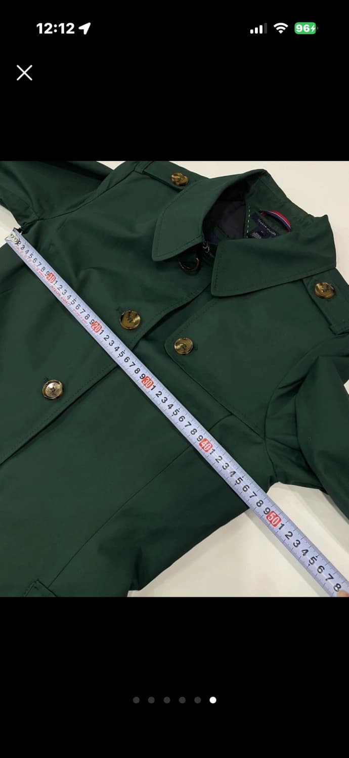 타미힐피거그린 색상 트렌치 상품이미지6