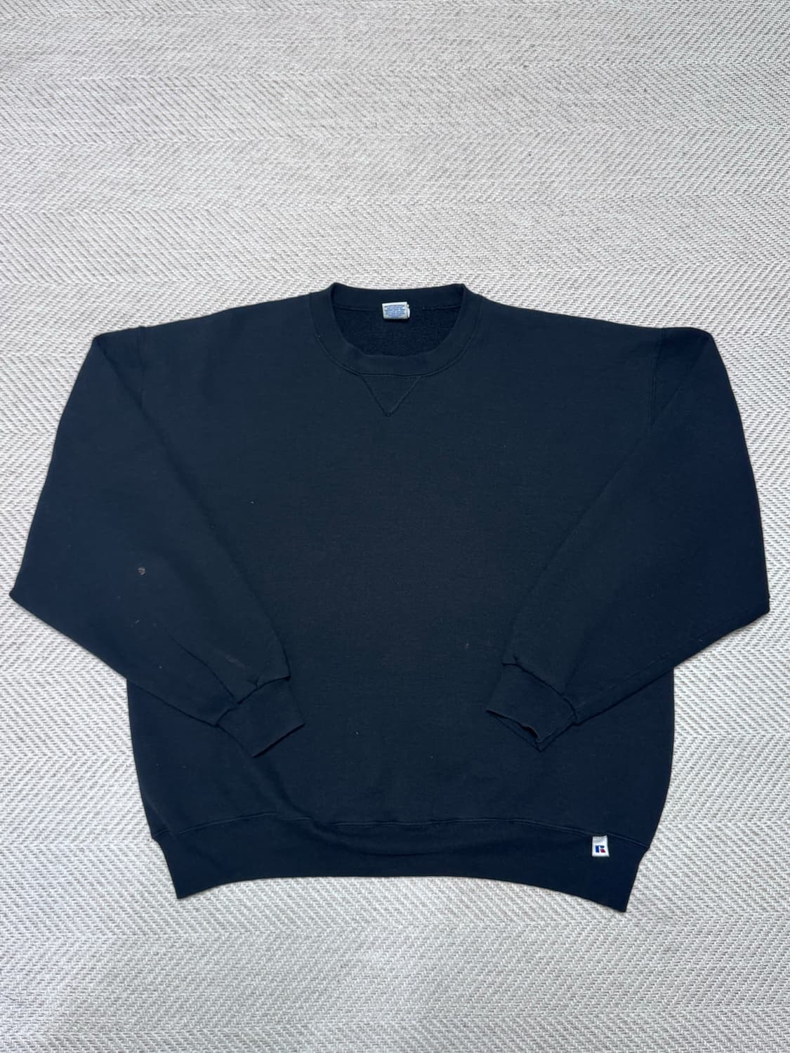 (XL)90s Russell Athletic 러셀 애슬레틱 블랙 맨투맨 상품이미지1