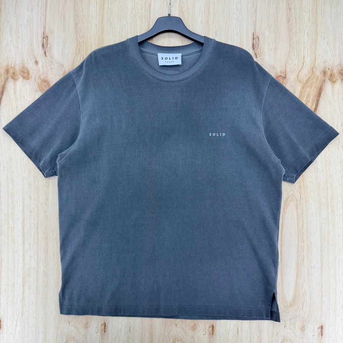 [48] 21FW 솔리드옴므 SOLID HOMME 백로고 반팔 티셔츠 상품이미지1