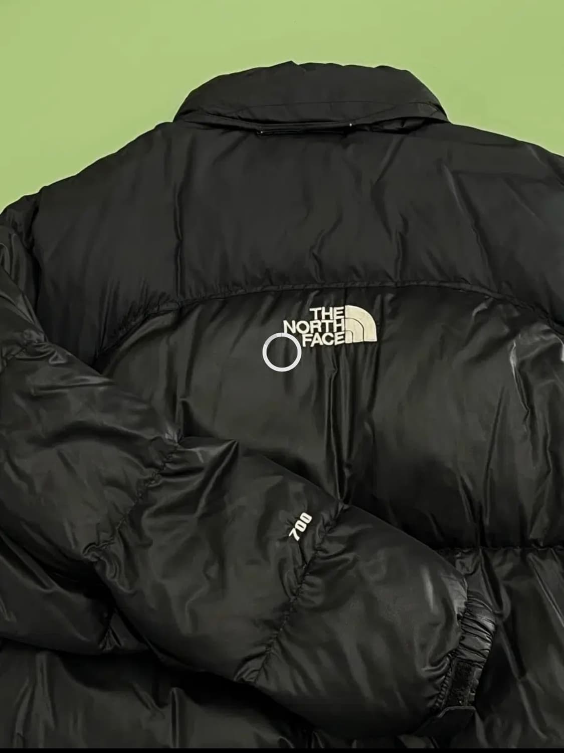 노스페이스 센터로고 700필 구스다운 눕시 패딩 자켓 블랙  상품이미지5