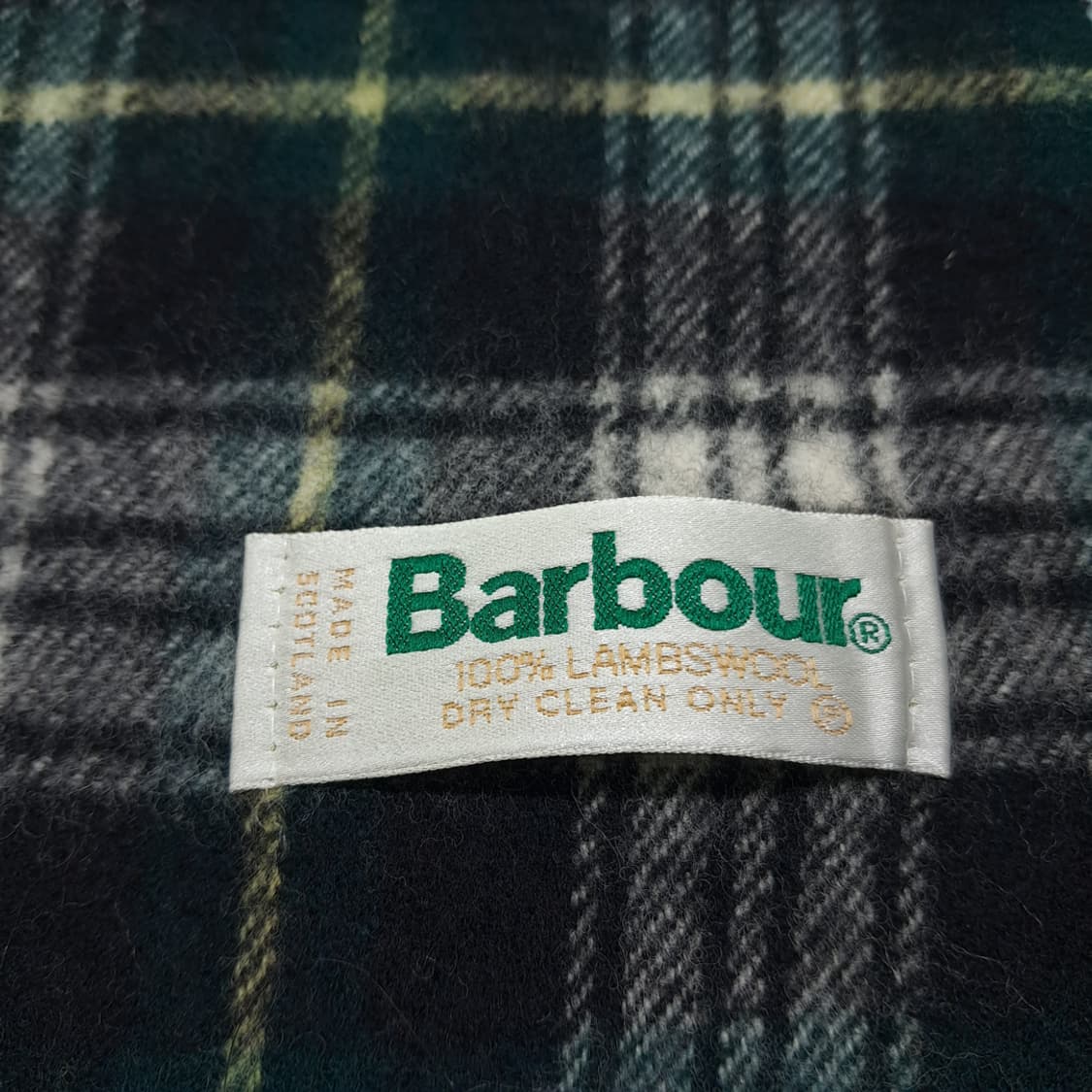 MX634 바버 00s 스코틀랜드판 램스울 타탄체크 머플러목도리 상품이미지5