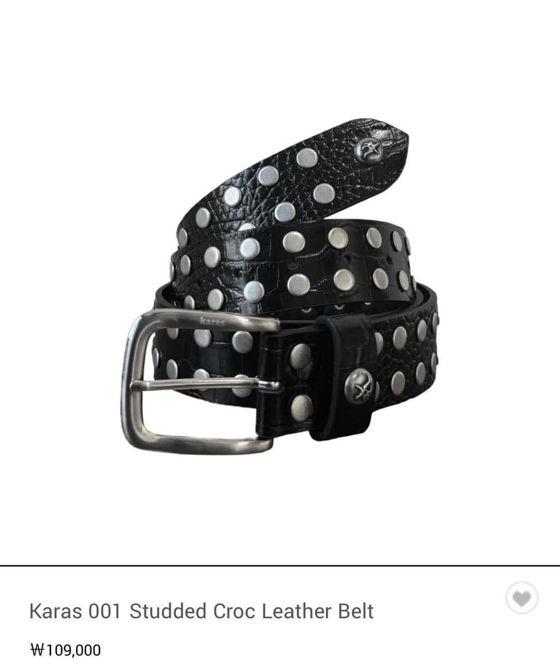 카라스 001 레더벨트 상품이미지1