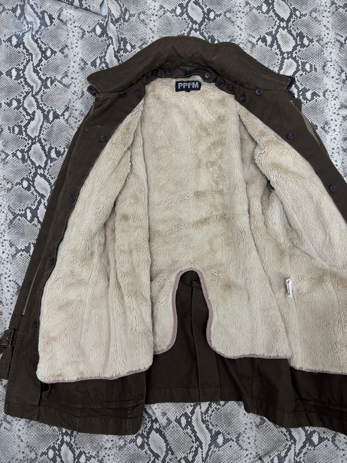 [PPFM]00’s Grunge Deep Khaki Coat 상품이미지9