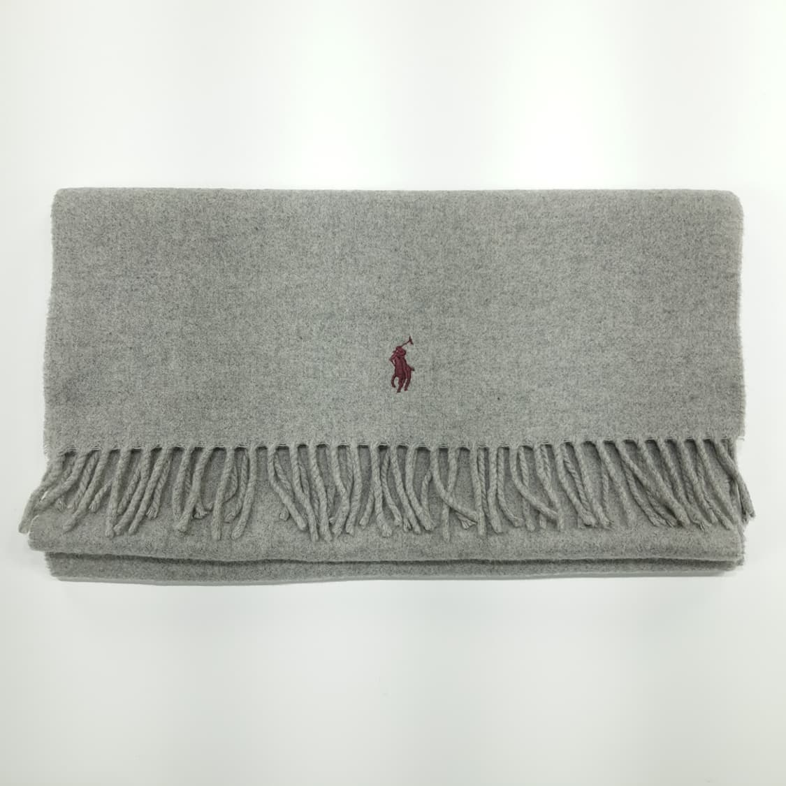 MX203 폴로 랄프로렌 아이스그레이 캐시미어 울 빅 목도리 머플러 상품이미지7