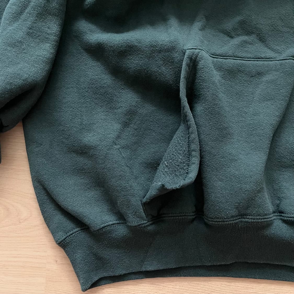 [2XL] 90s 빈티지 러셀 스웻 후드 다크그린 상품이미지3