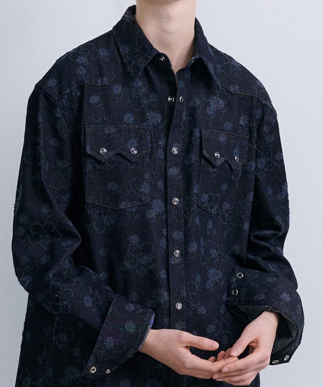 에핑글러 플라워데님 셋업 navy 상품이미지2