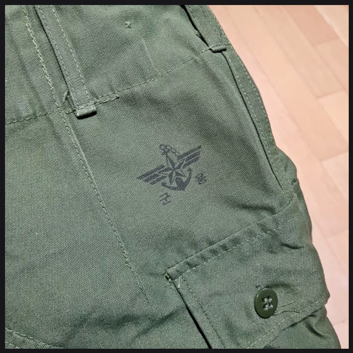 30 /1987년 한국군 OD 더블니 구형카고팬츠/빈티지/2-학 상품이미지1