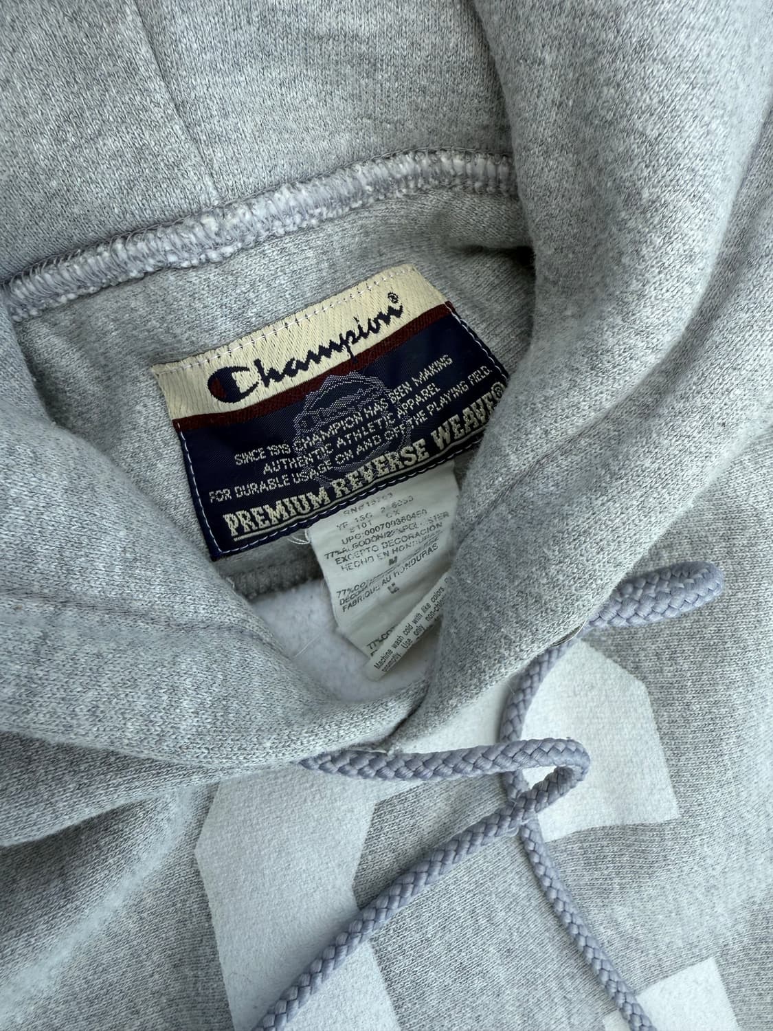 90-00s Champion 리버스위브 C로고 후디 상품이미지4