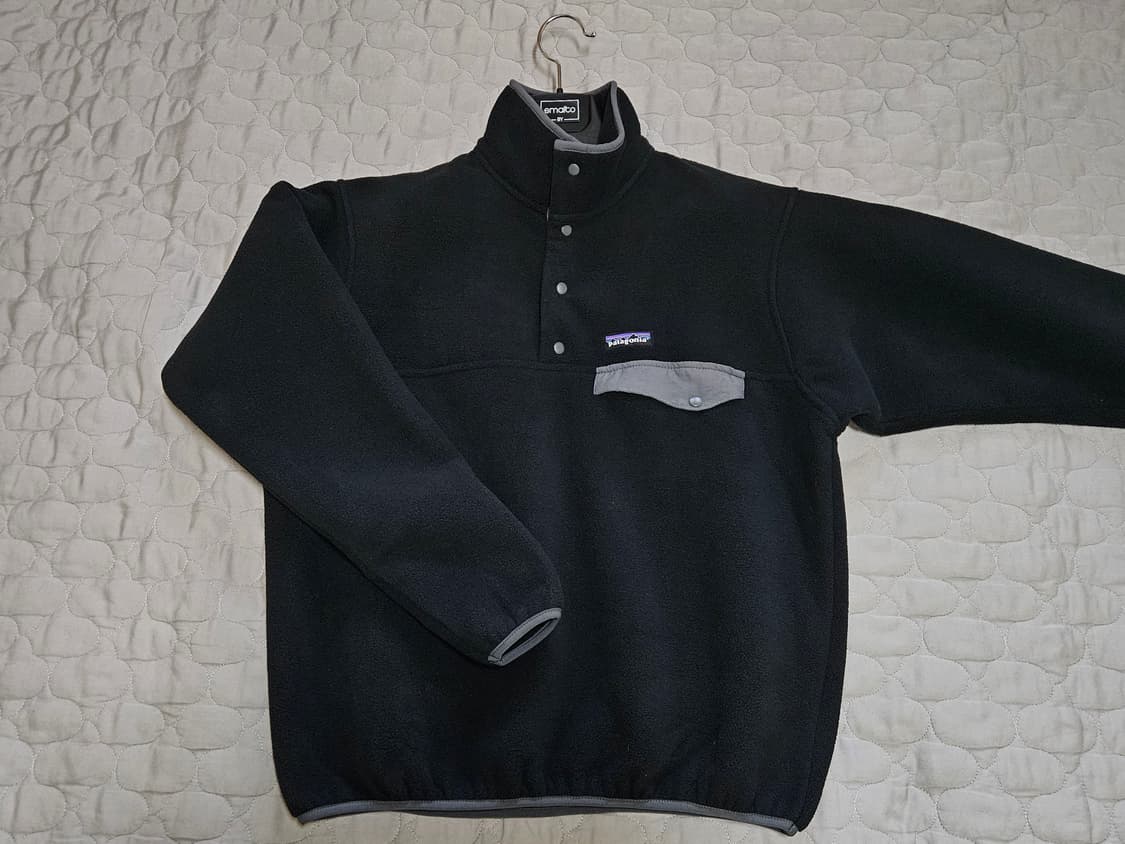 파타고니아 신칠라 스냅티 플리스 풀오버 블랙 95 100 상품이미지2