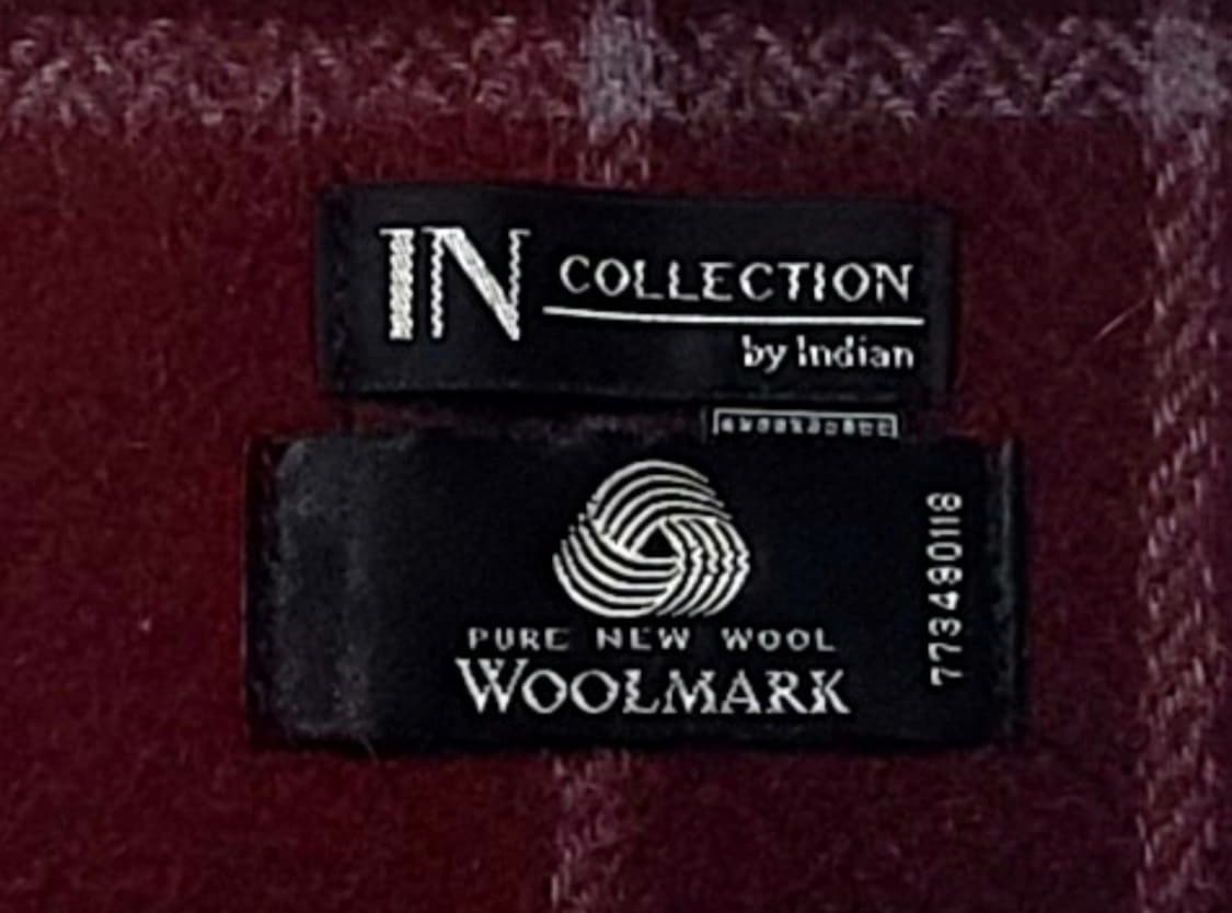 IN COLLECTION by Indian 버건디 체크 머플러 크리스마스 상품이미지7