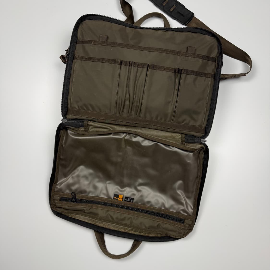 요시다포터 2way 코듀라 브리프케이스 다크올리브 상품이미지6