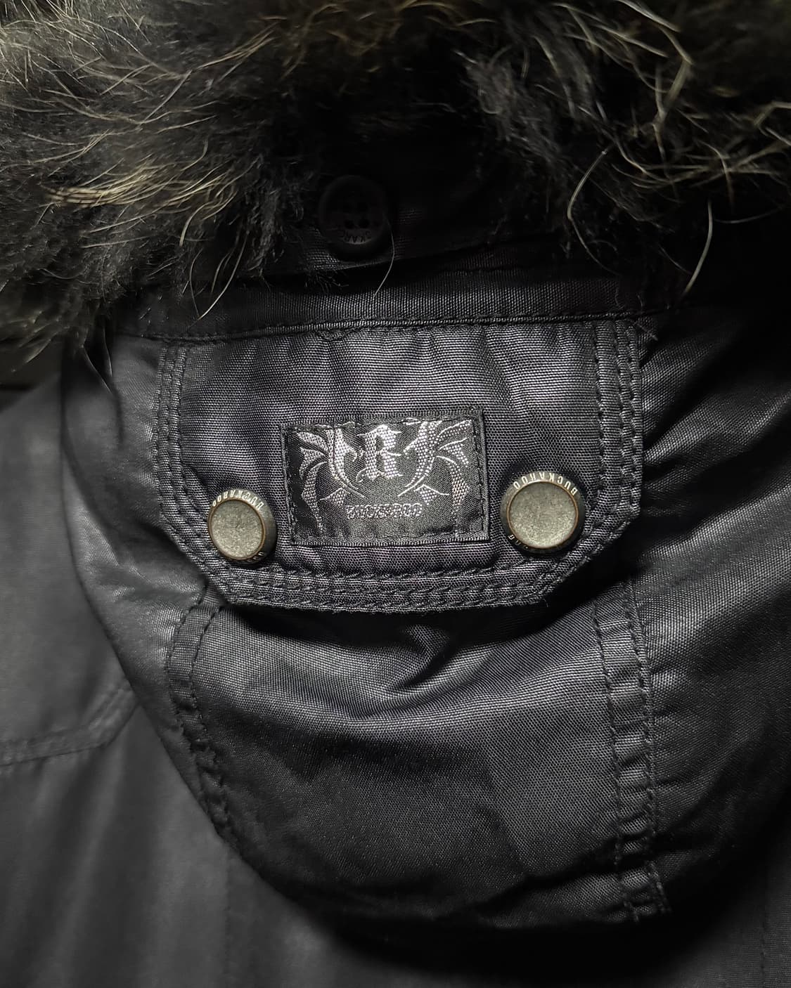 버커루 라쿤퍼 코팅 데님 패디드 야상 점퍼 n3b 개파카 고스 펑크 갸루 상품이미지6