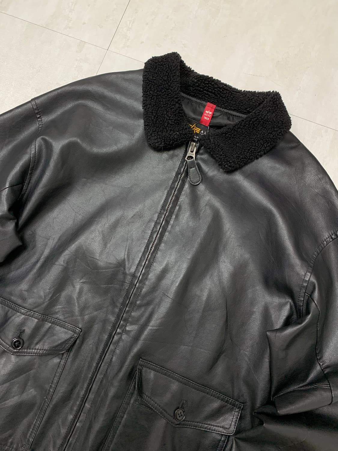 알파인더스트리 가죽 자켓 상품이미지2