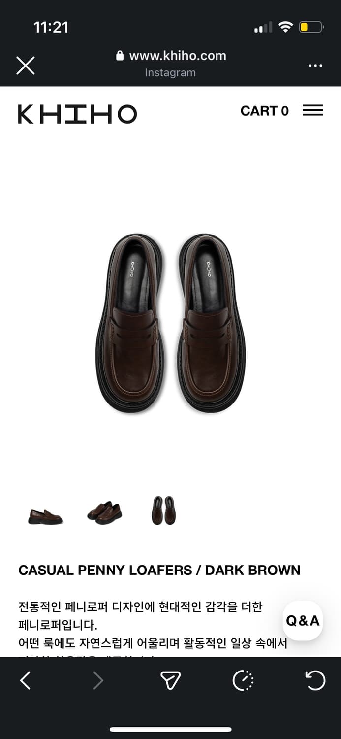 khiho 기호 CASUAL PENNY LOAFERS 상품이미지4