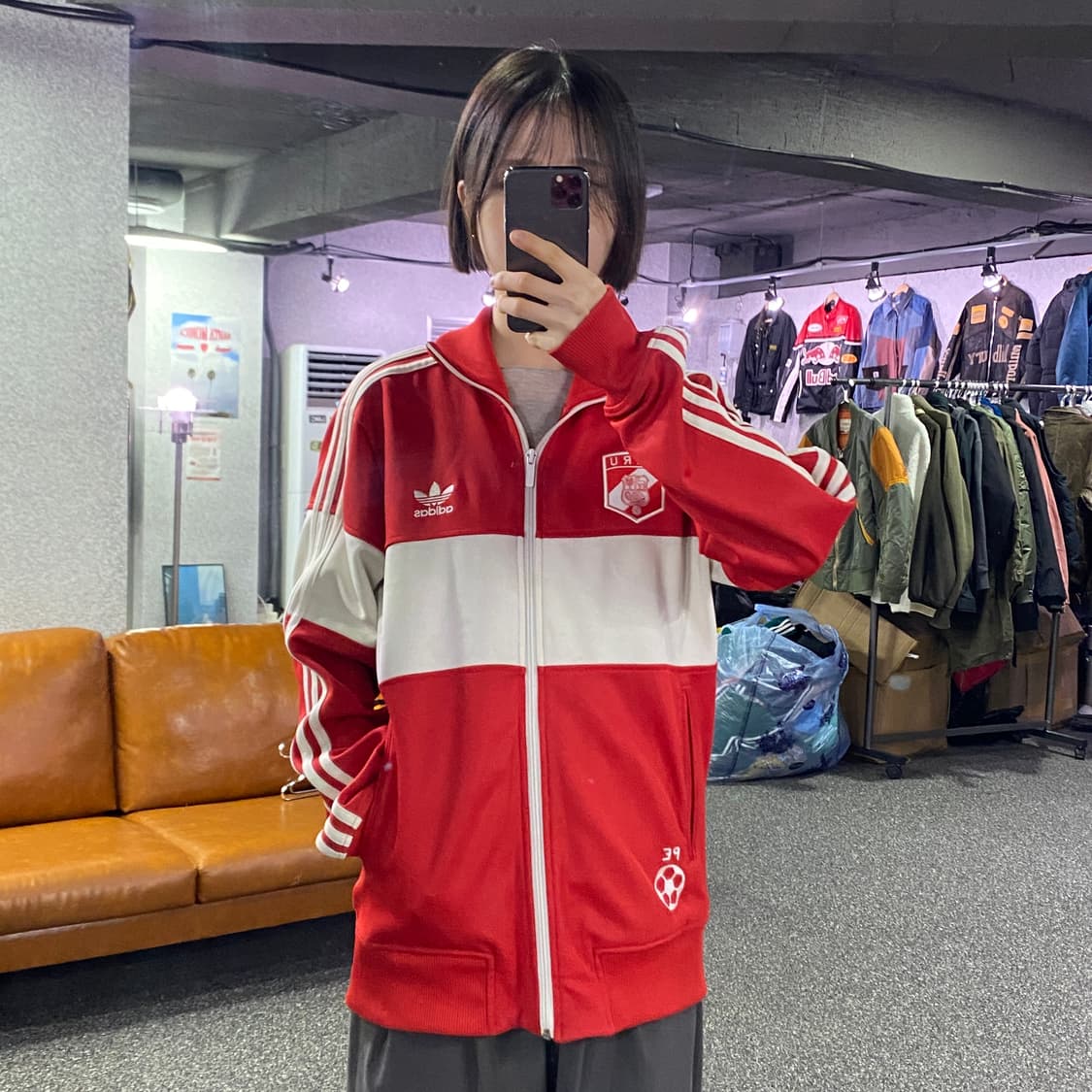 아디다스 파이어버드 페루 빅로고 배색 져지 B3472 상품이미지1