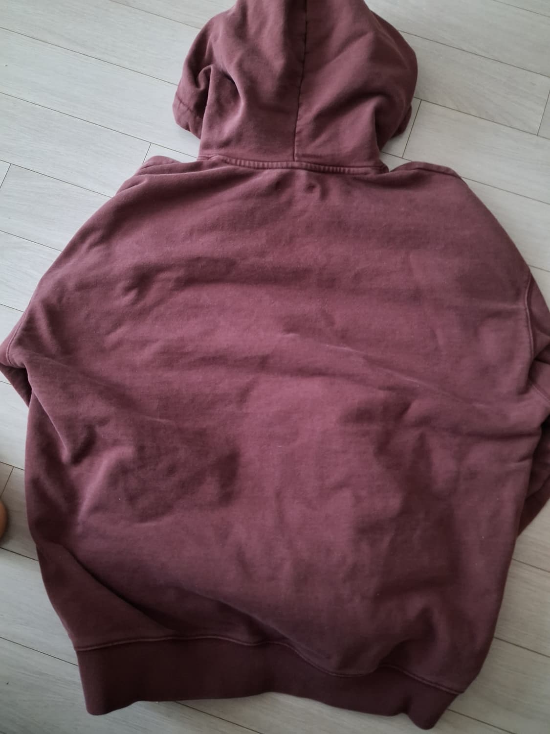 에즈카톤 버건디 후드티 상품이미지2