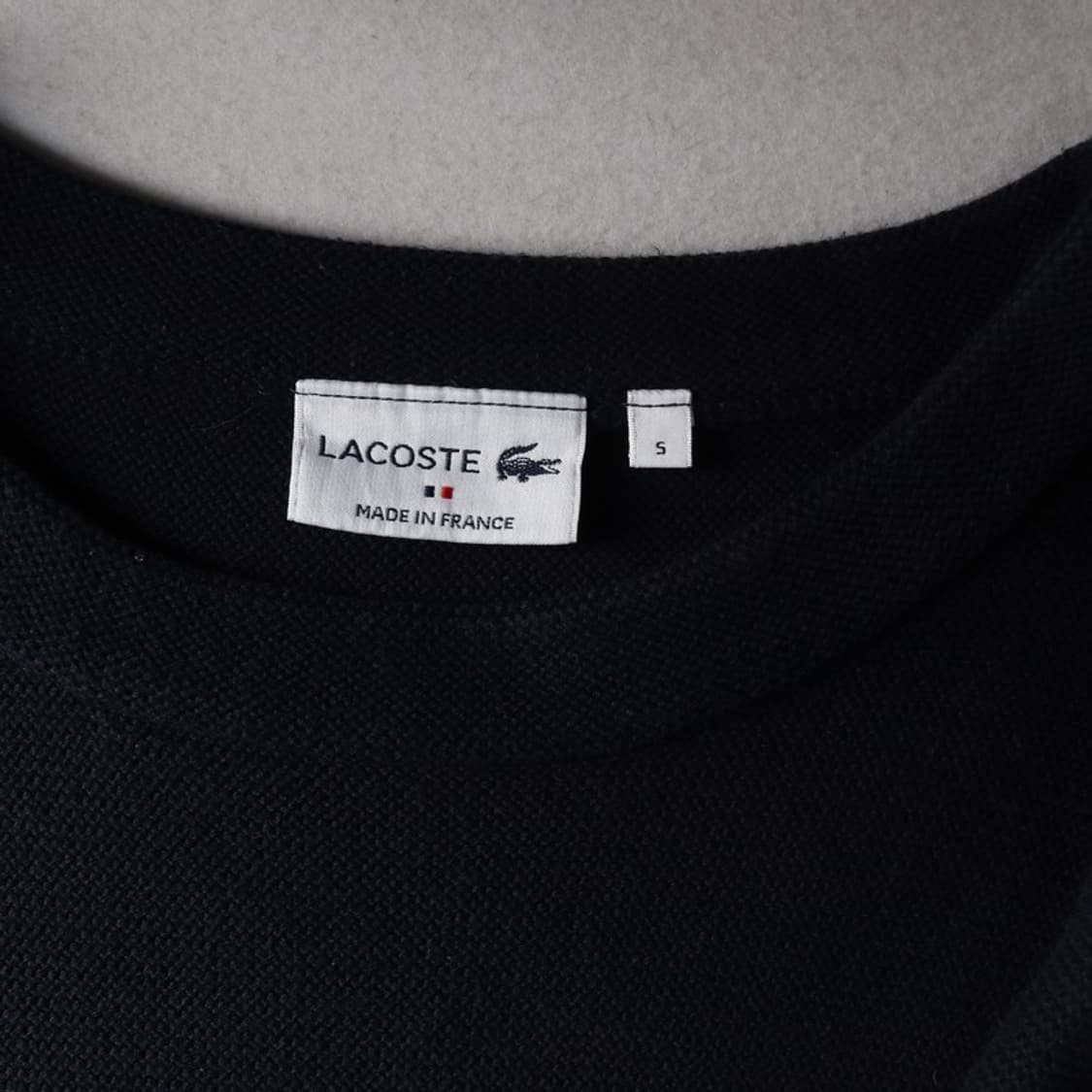 라코스테 네이비 배색 니트 S 상품이미지5