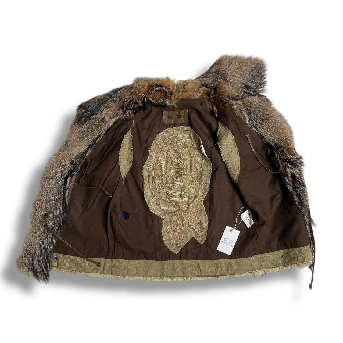 Punto 레더&퍼 스티치 베스트 상품이미지5