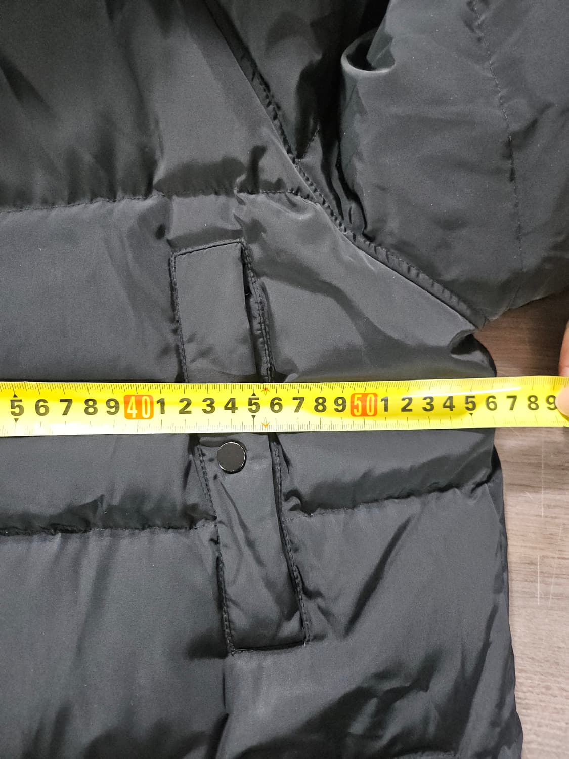 아놀드바시니 후드 폭스퍼 롱 패딩 블랙  L 상품이미지7