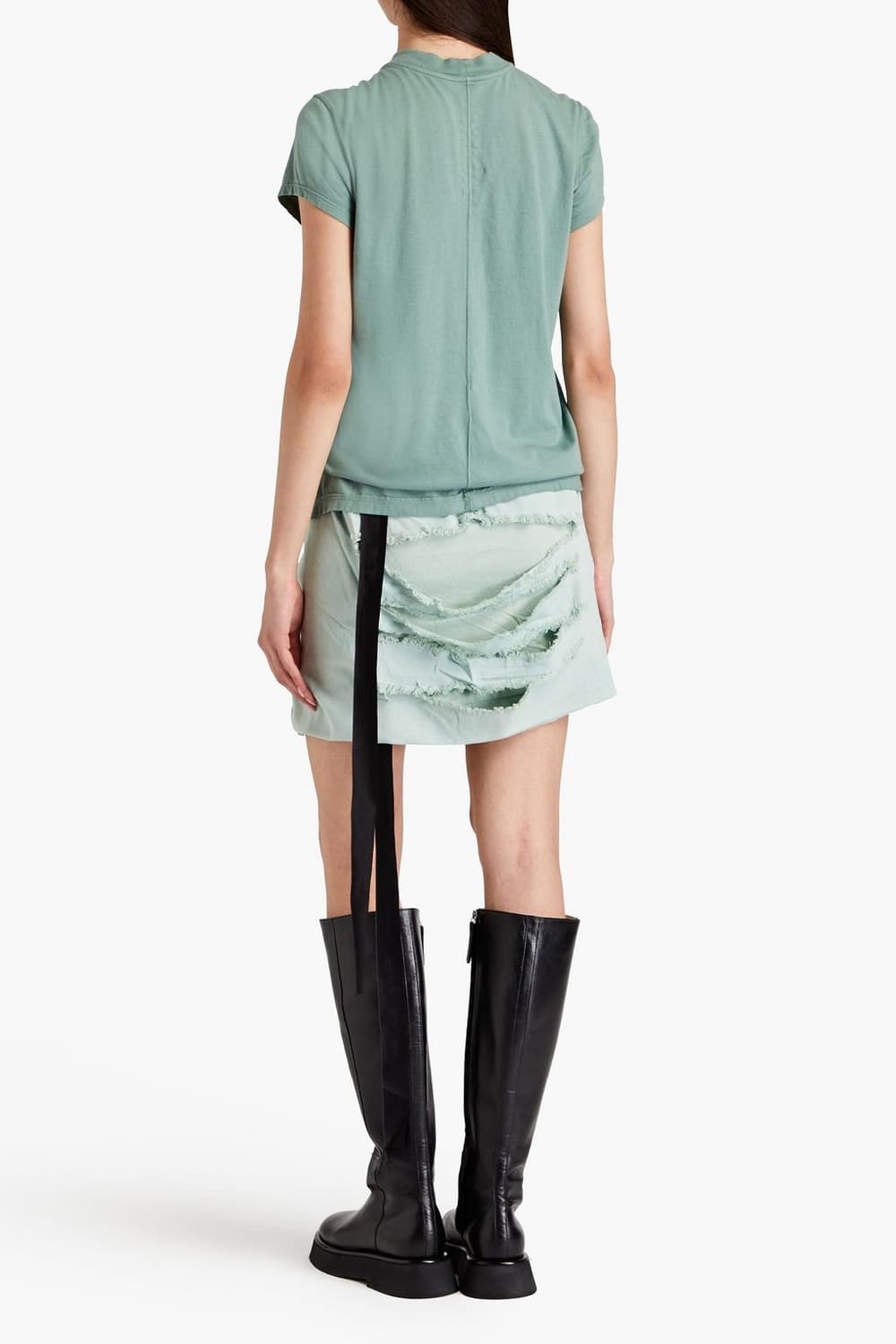 릭오웬스 디스트로이드 데님 스커트 상품이미지2