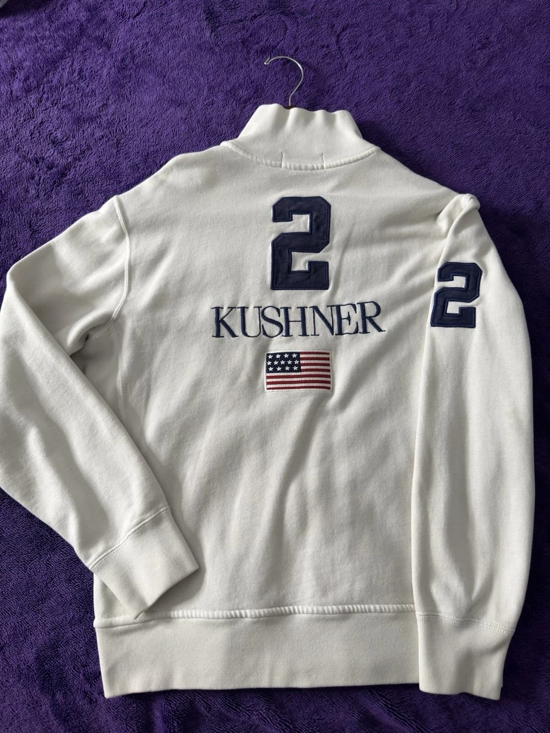 폴로 랄프 로렌 빅 포니 USA 성조기 화이트 집업 상품이미지2