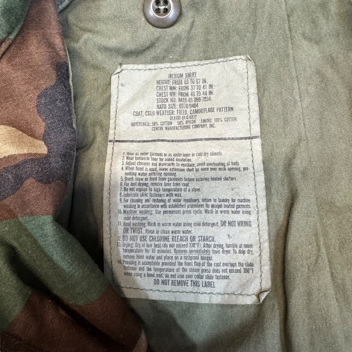 US Army 4세대 필드 자켓 (L)   상품이미지5