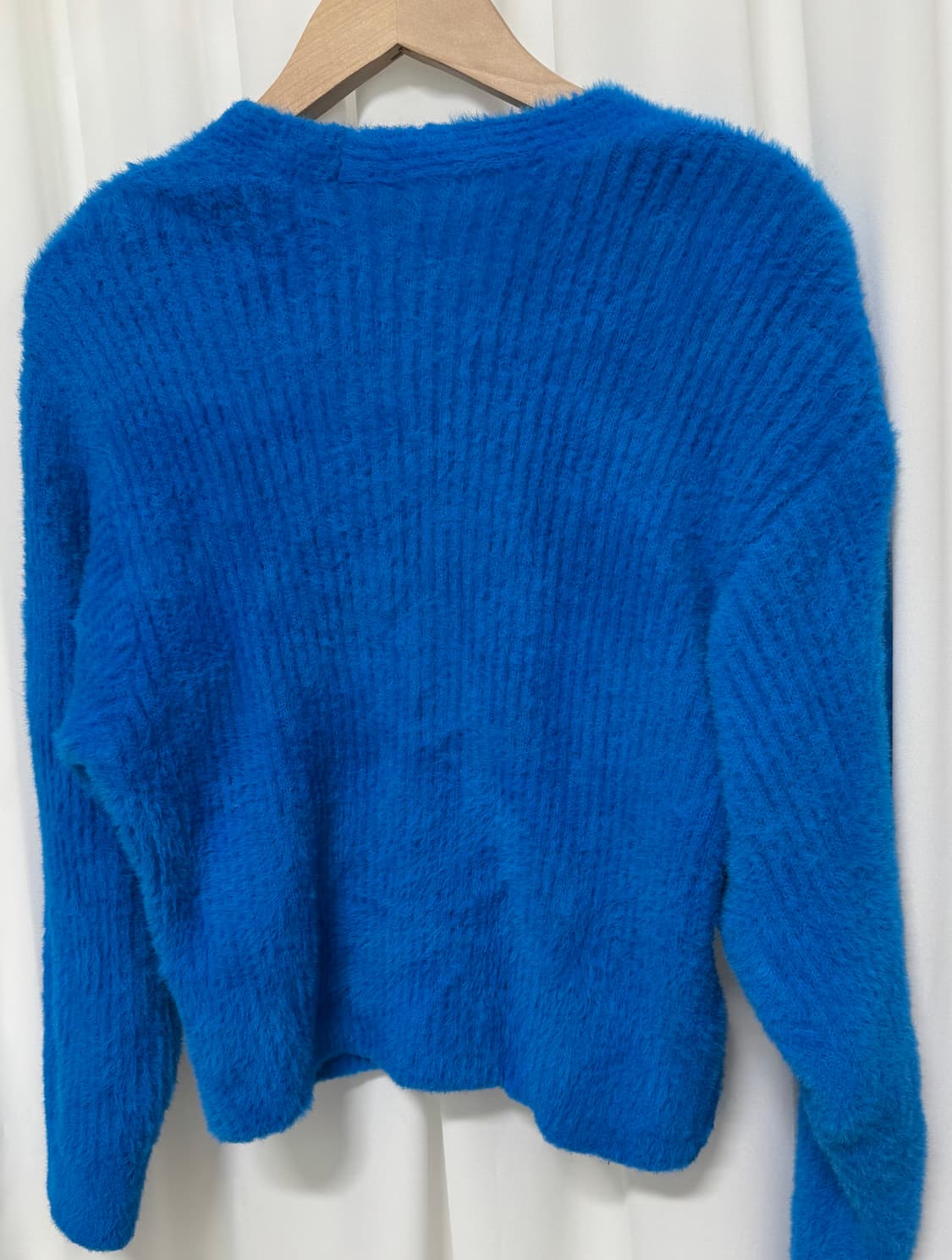 zara 자라 블루 앙고라 가디건 상품이미지5