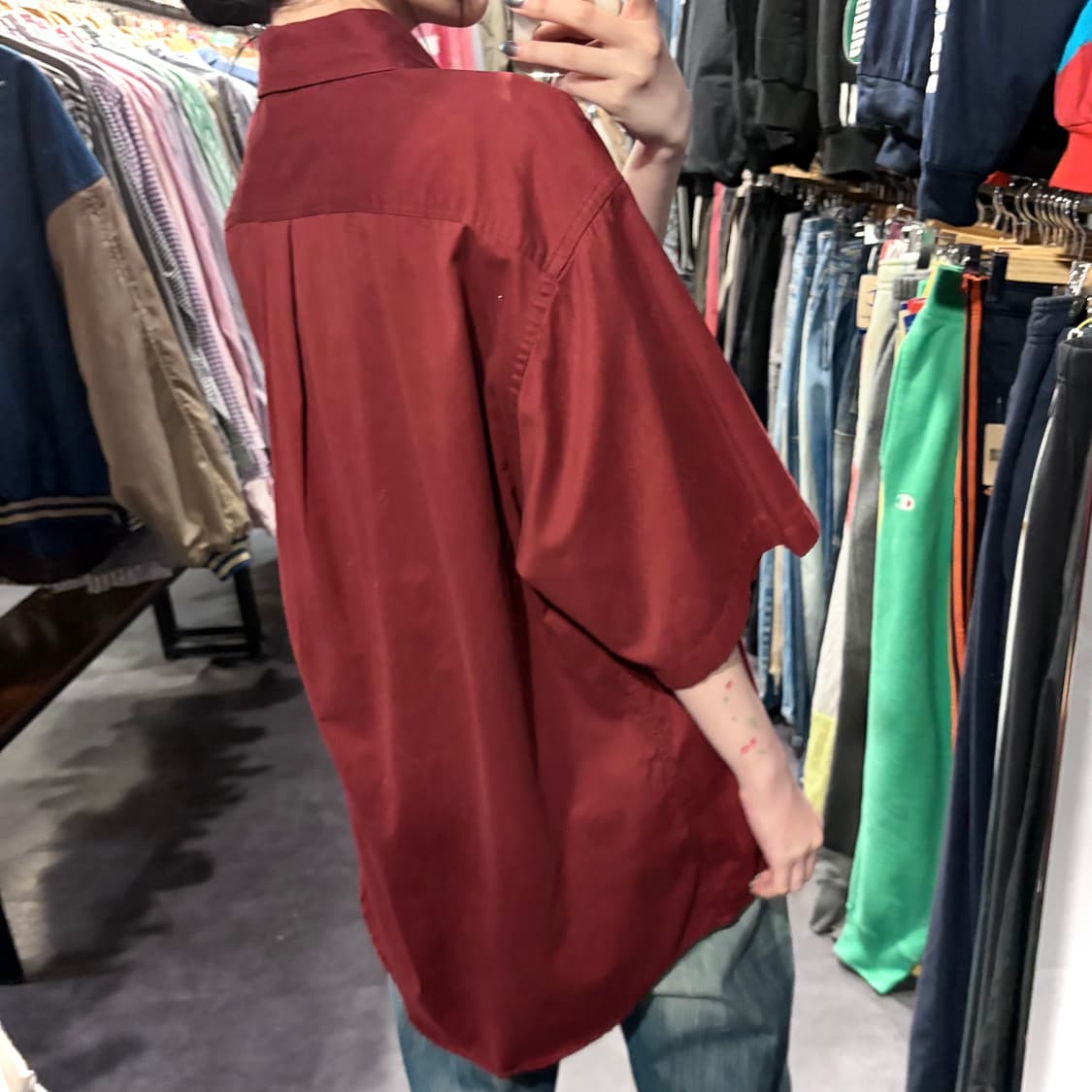 [IM] Carhartt 칼하트 반팔 셔츠 다크레드 상품이미지5