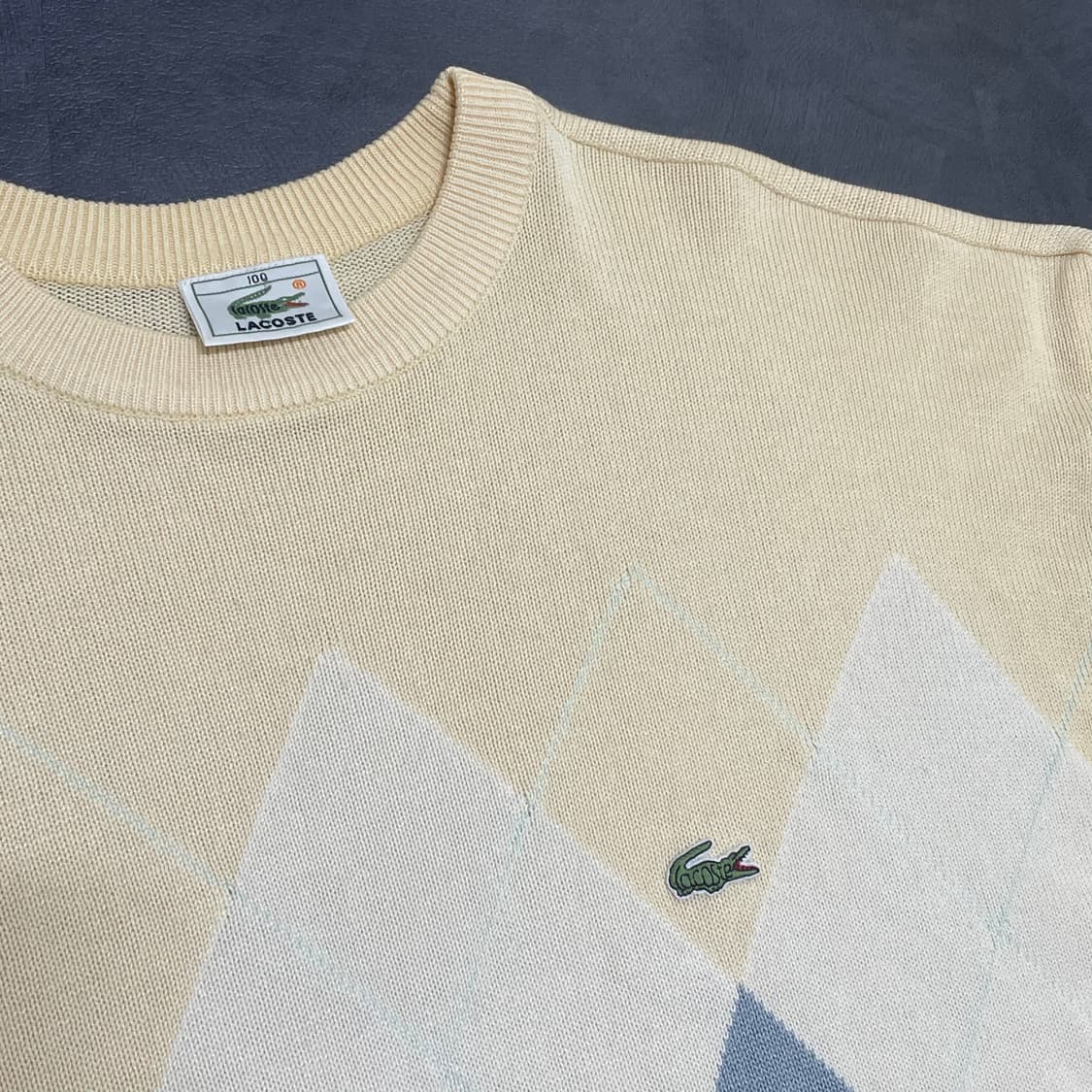 라코스테 아가일 니트 (남녀공용 상품이미지4