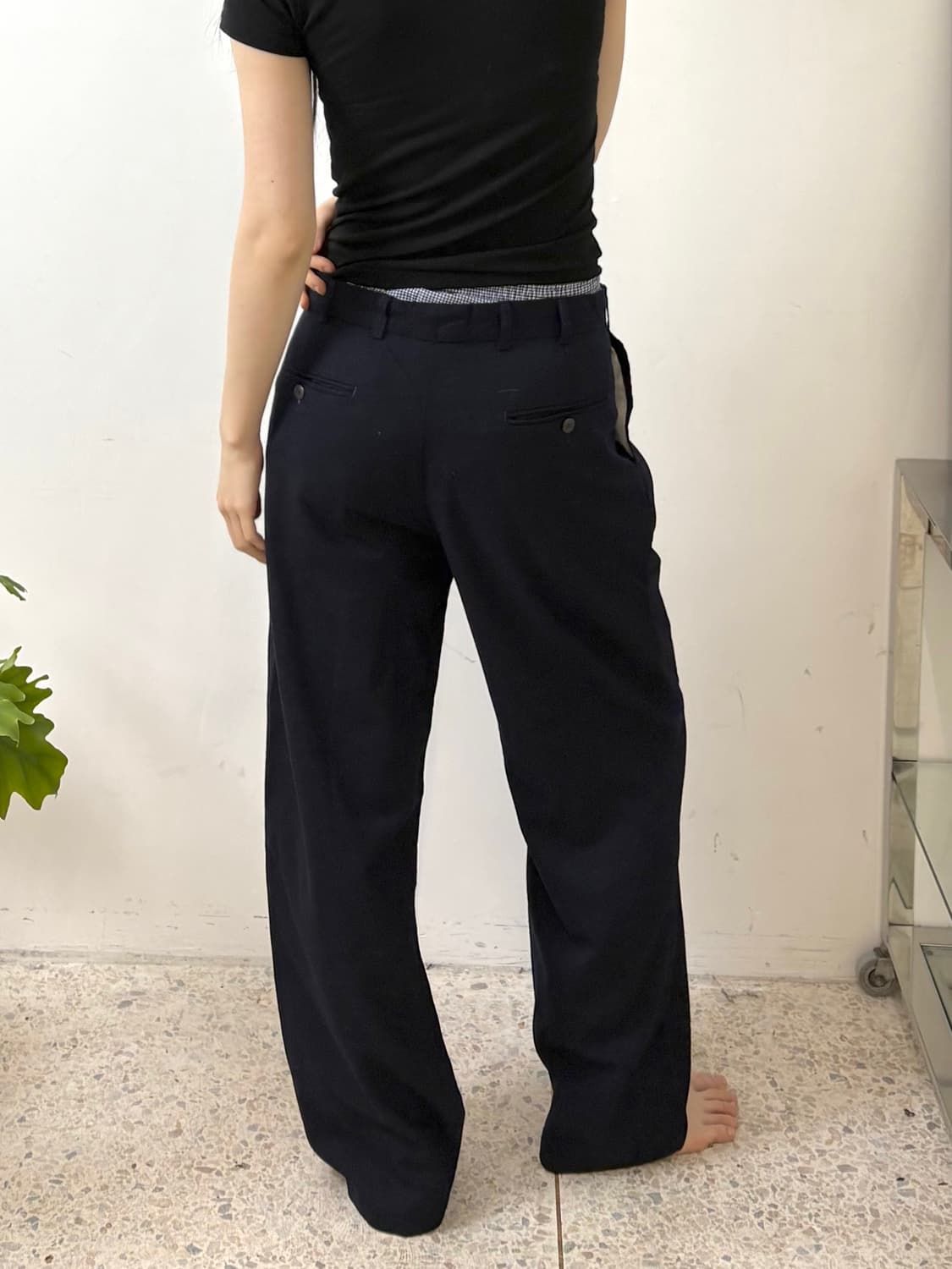 90‘s BURBERRY 투턱 슬랙스 상품이미지3