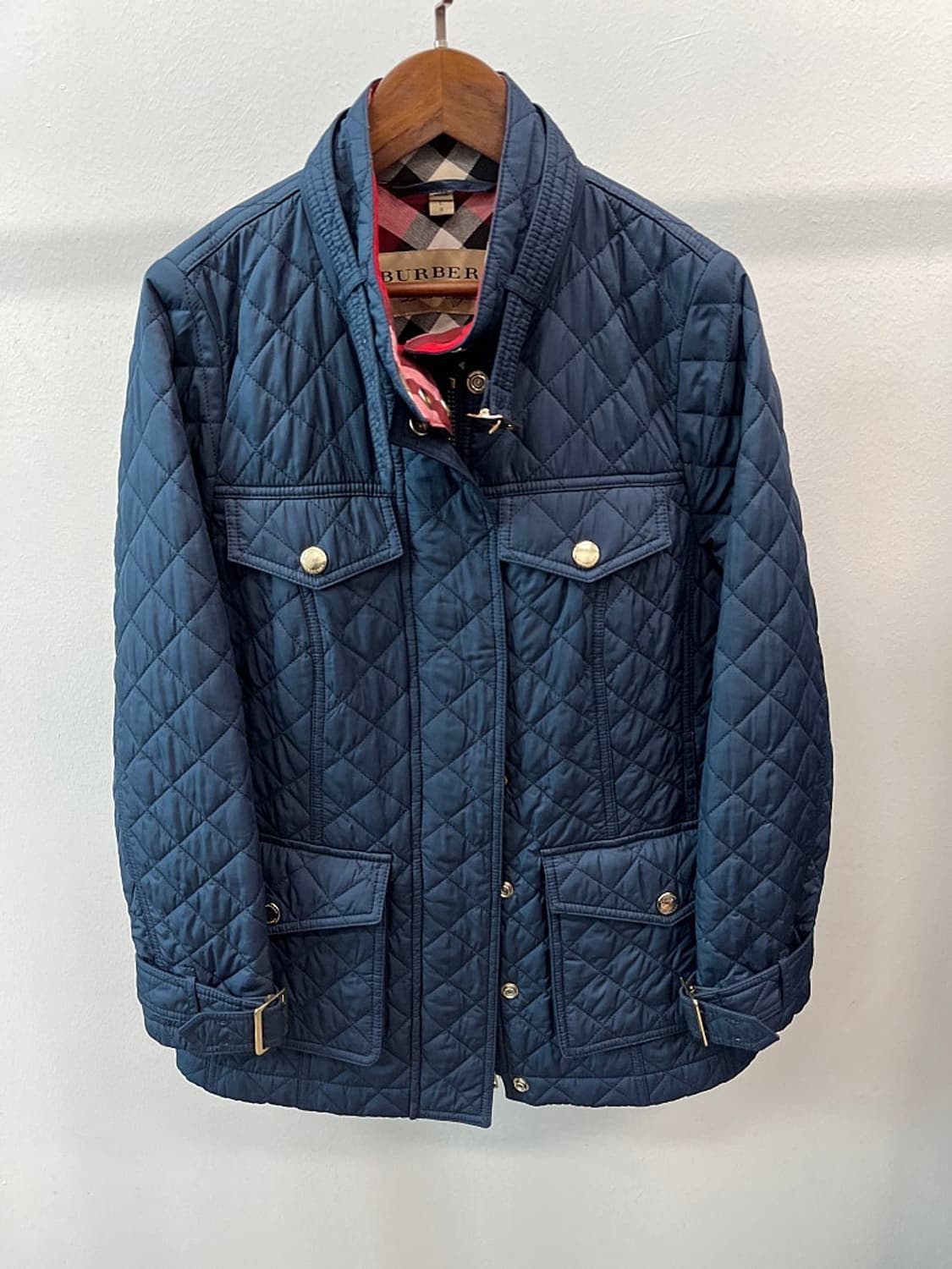 여) 버버리 네이비 퀼팅자켓  상품이미지3