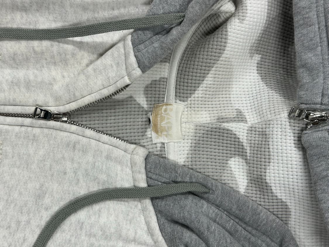 베이프 화이트 자수로고 카모 풀집업 상품이미지8